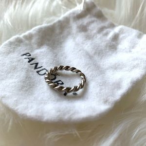 Pandora Twist Swirling Band Ring